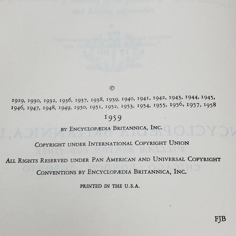 1959 Edition Encyclopedia Britannica Vtg HC Volume 5 CASTIR to COLE Educational - Picture 6 of 9
